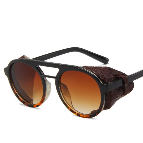 Fashion Round Frame Double Beam  Sunglasses - Image 6