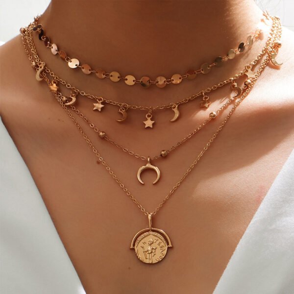 Moon Pentagram Necklace