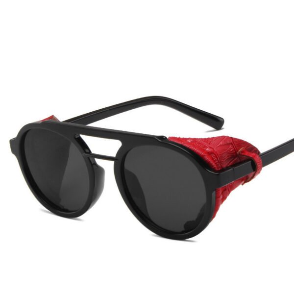 Fashion Round Frame Double Beam  Sunglasses - Image 5