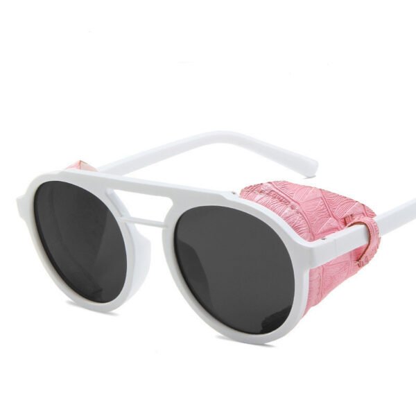 Fashion Round Frame Double Beam  Sunglasses - Image 3